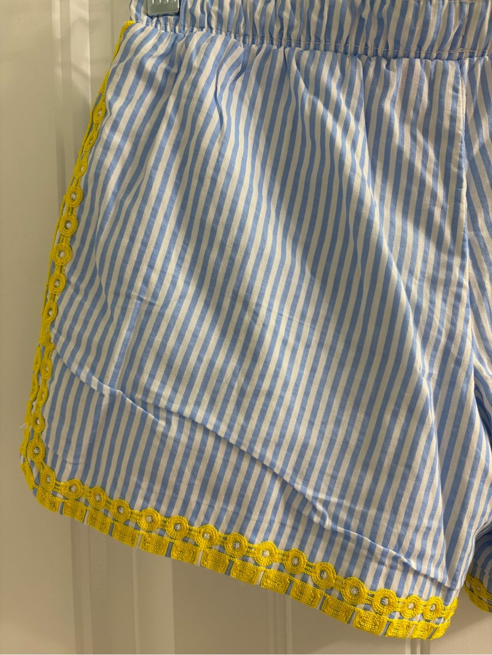 Lilly Pulitzer Katia Seersucker Shorts Blue Peri Swizzle Stripe Sz XXS - Picture 7 of 9